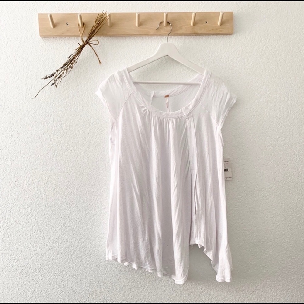 Free People white cotton blouse